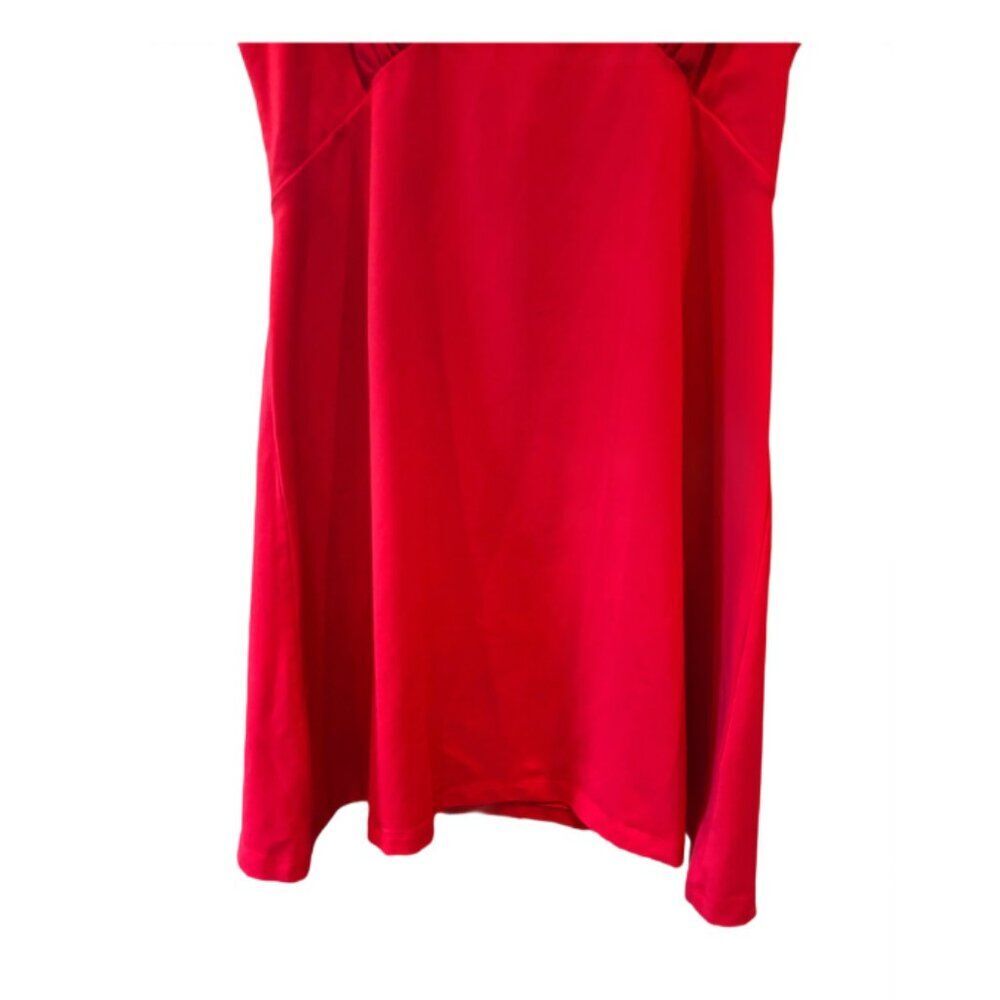 Boston Proper Womens Fit and Flare Open Back Dress Size S Red Date Night - Picture 5 of 6